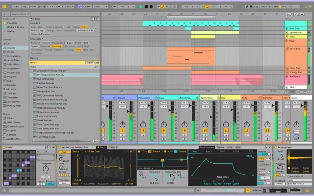 Ableton Live interface — PartyMap Academy training