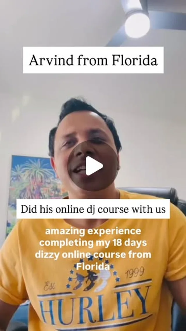 Arvind from Florida — Online DJ Course at PartyMap Academy