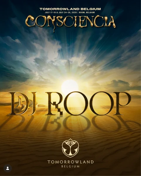 DJ Roop Tomorrowland 2026 announcement — Old Spice Boat July 18