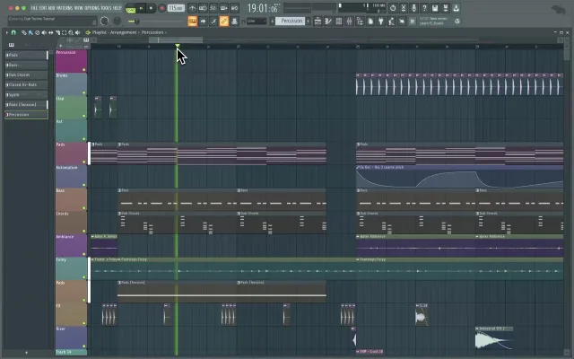 FL Studio interface — PartyMap Academy training